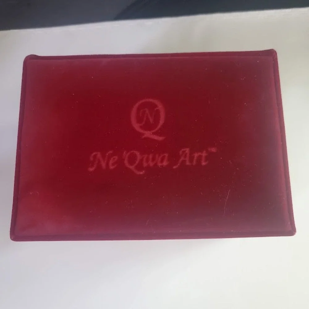 Ne'Qwa Art Bless This House Reverse Painted Glass Ornament Betty Padden Boxed